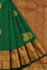 Handloom Pure Zari Jacquard Kanjivaram Silk Saree 10056280