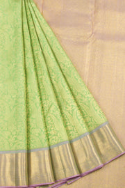 Mint Green Pure Zari Kanjivaram Silk Saree 10062344
