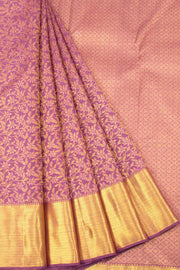 Turkish Rose Pure Zari Bridal Kanjivaram Silk Saree 10063060