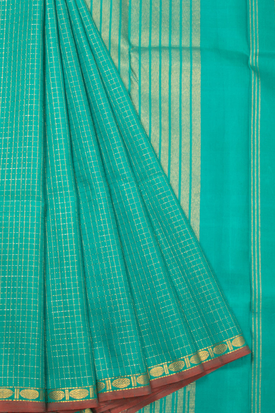 Green Handloom Kanjivaram Silk Saree - Avishya 