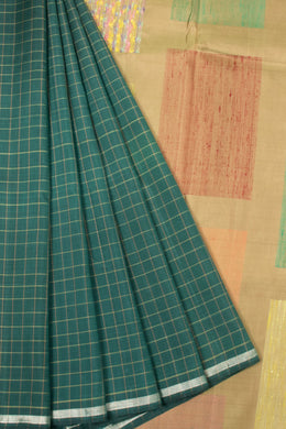 Green Handloom Kanjivaram Silk Saree - Avishya