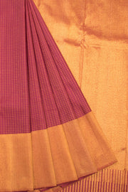 Maroon Bridal Handloom Kanjivaram Silk Saree - Avishya