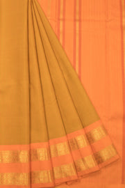 Orange Handloom Kanjivaram Silk Saree - Avishya