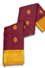 Maroon Pure Zari Kanjivaram Saree 10074762