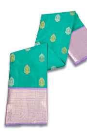 Green Pure Silver Zari Kanjivaram Saree 10074776