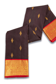 Brown Pure Zari Kanjivaram Saree 10074778