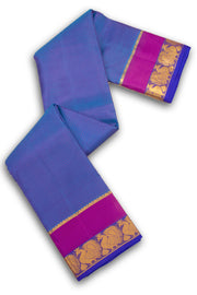  Dell Blue Kanjivaram Silk Saree 10075604