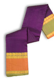 Deep Purple Kanjivaram Silk Saree 10075606