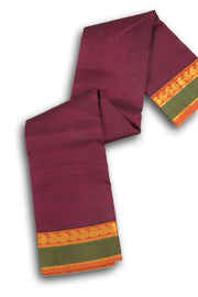  Wine Red Kanjivaram Silk Saree 10075608
