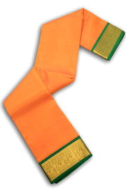 Fanta Orange Korvai Kanjivaram Silk Saree 10075651