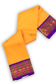 Weebly Orange Korvai Kanjivaram Silk Saree 10075654
