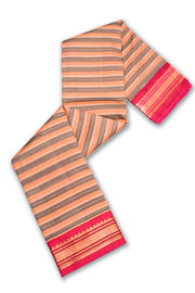 Multi Colour Korvai Kanjivaram Silk Saree 10075656