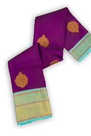 Pansy Purple Korvai Kanjivaram Silk Saree 10075660
