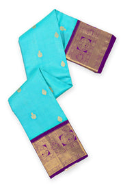 Blue Diamond Korvai Kanjivaram Silk Saree 10075662