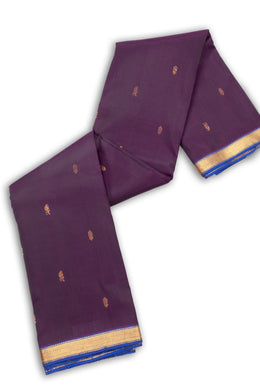 Purple Kanjivaram Pure Silk Saree 10076100