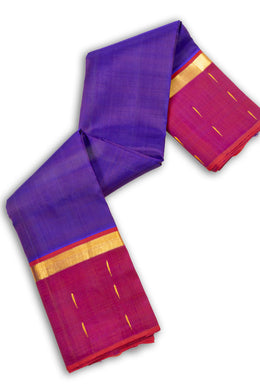 Purple Kanjivaram Pure Silk Saree 10076105