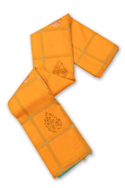 Yellow Kanjivaram Pure Silk Saree 10076112