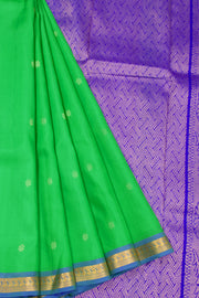 Green Light Weight Kanchipuram Pure Silk Saree 10072858