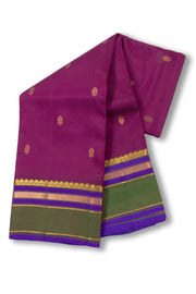 Purple Light Weight Kanjivaram Pure Silk Saree 10073784