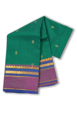 Green Light Weight Kanjivaram Pure Silk Saree 10073786