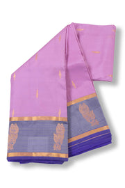 Violet Light Weight Kanjivaram Pure Silk Saree 10073791