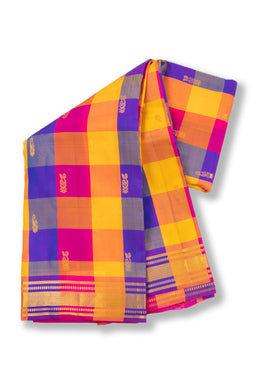 Multi Colour Light Weight Kanjivaram Pure Silk Saree 10073799