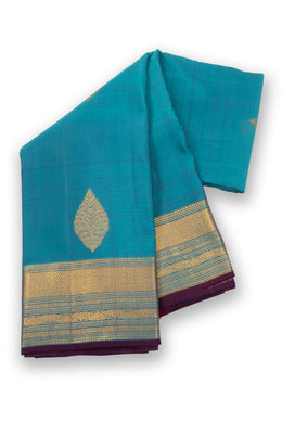 Blue Light Weight Kanjivaram Pure Silk Saree 10073802