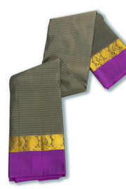 Green Kanjivaram Pure Silk Saree with Contrast Pallu 10074824