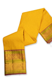 Yellow Handloom Kanjivaram Pure Silk Saree 10074827