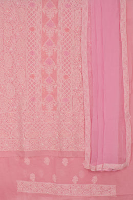 Chikankari Embroidered Cotton Salwar Suit Material 10057966