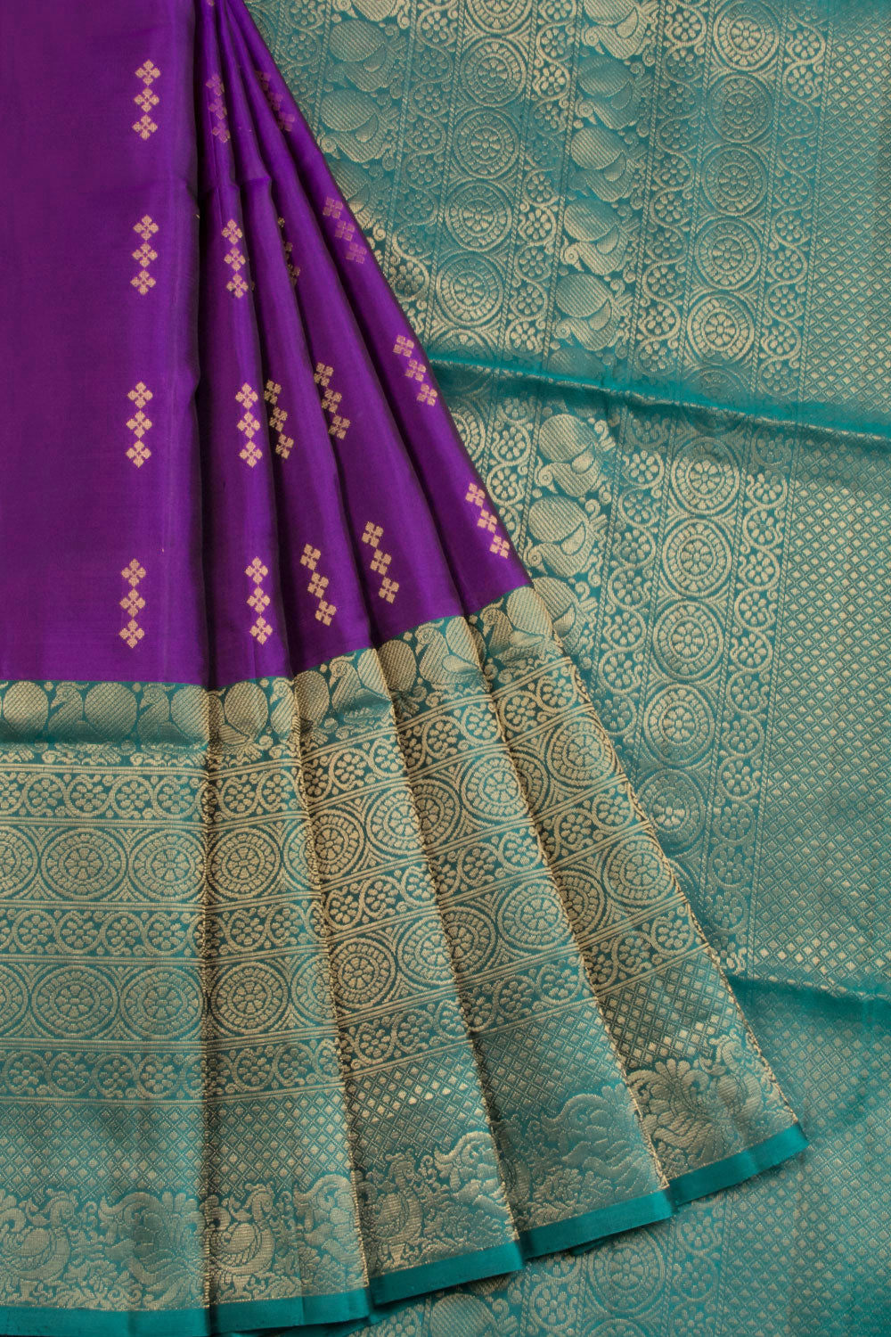 Purple Kanjivaram Soft Silk Saree 10069210 - Avishya