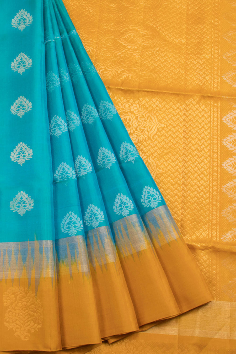 Blue Kanjivaram Soft Silk Saree 10069221 -Avishya