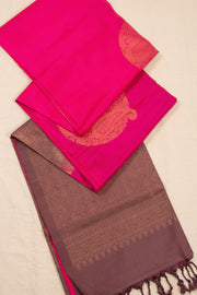 Pink Handloom Kanjivaram Soft Silk Saree 10074803