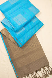 Blue Handloom Kanjivaram Soft Silk Saree 10074808