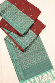 Maroon Handloom Kanjivaram Soft Silk Saree 10074809