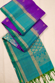 Purple Handloom Kanjivaram Soft Silk Saree 10074814
