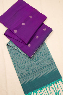 Purple Handloom Kanjivaram Soft Silk Saree 10074818