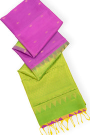 Purple Handloom Kanjivaram Soft Silk Saree 10075676