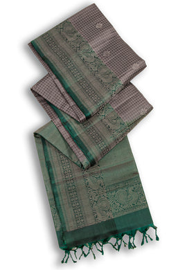 Brown Handloom Kanjivaram Soft Silk Saree 10075684