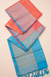 Orange Handloom Kanjivaram Soft Silk Saree 10076145