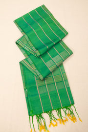 Green Handloom Kanjivaram Soft Silk Saree 10076148