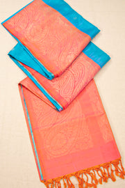 Blue Handloom Kanjivaram Soft Silk Saree 10076152