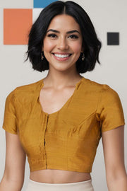 Brown Maheshwari Silk Cotton Blouse 10075050