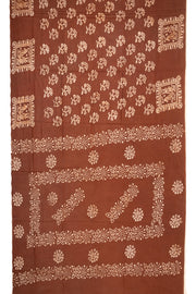 Rust Brown Sungudi Saree 10078029