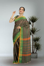 Green Handloom Chettinad Cotton Saree 10075077