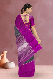 Black Pure Zari Kanjivaram Silk Saree 10062483