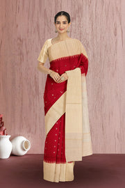 Red Gadwal Kuttu Silk Saree 10075444