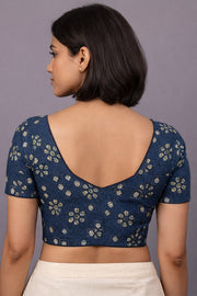 Green Jahota Printed Cotton Blouse 10073338