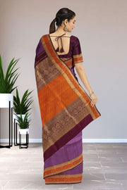 Purple Kanjivaram Pure Silk Saree 10076125