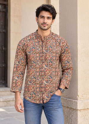Kalamkari Print Shirts for Men